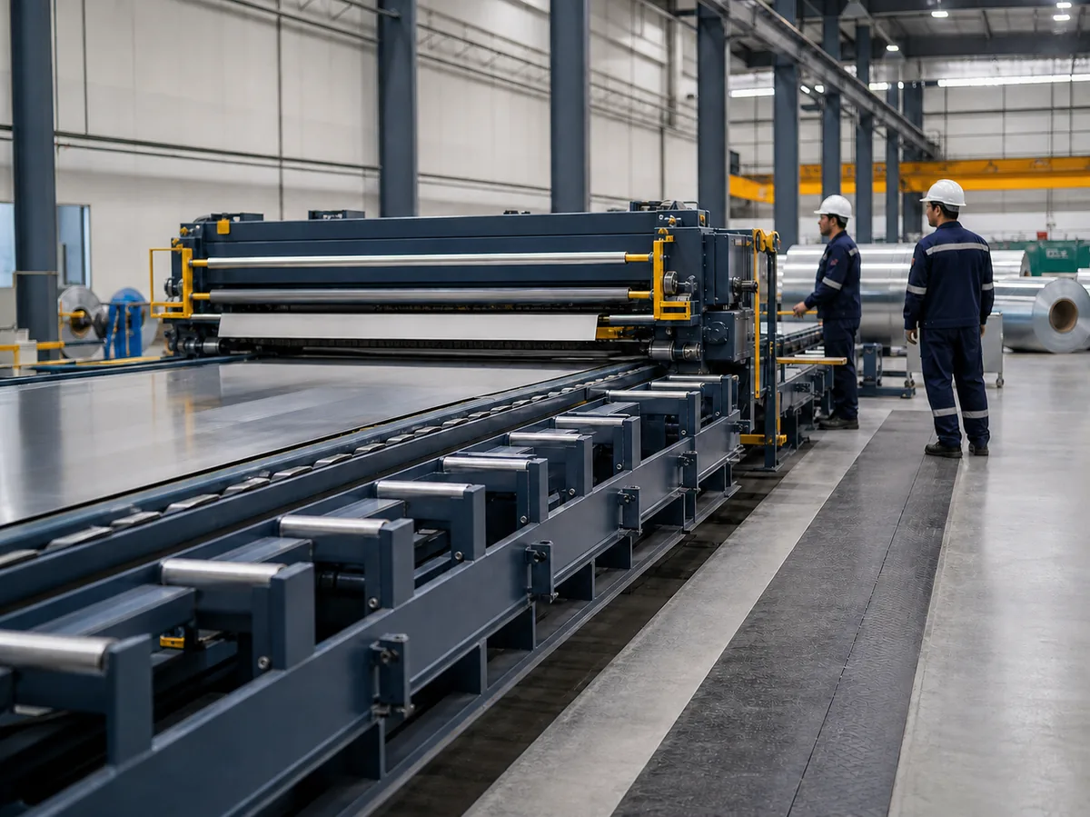 Steel sheet processing line