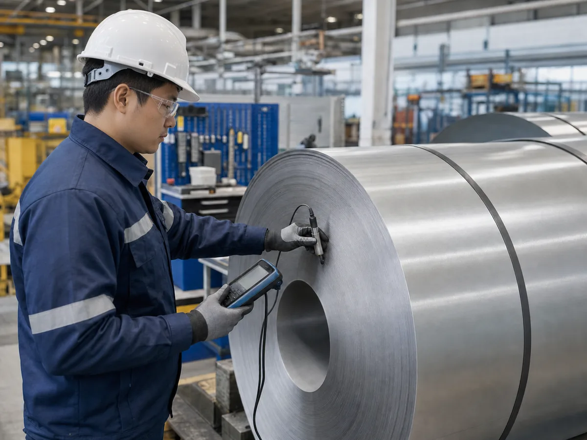 Galvanized sheet quality inspection