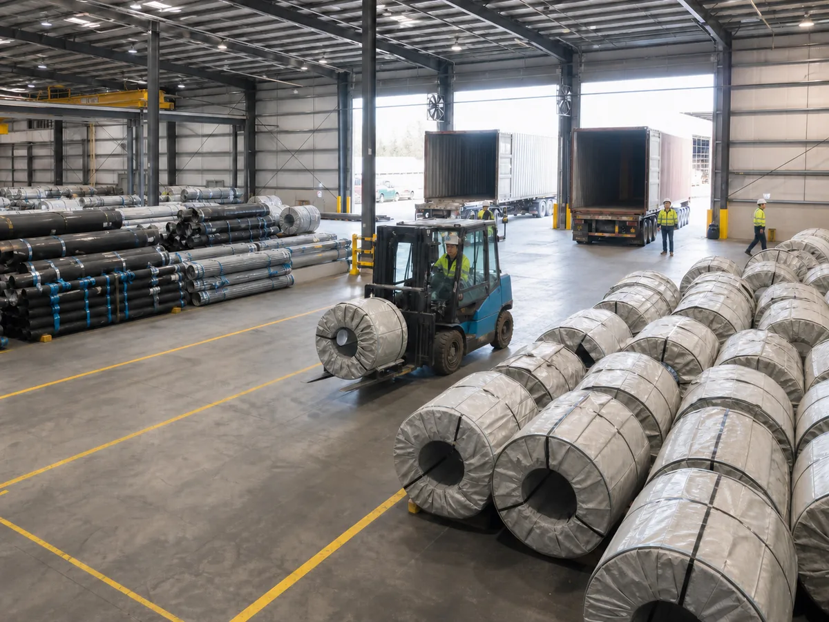 Warehouse loading area