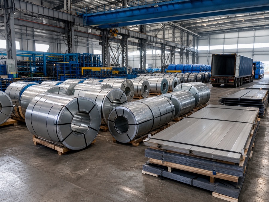Finished steel products prepared for export