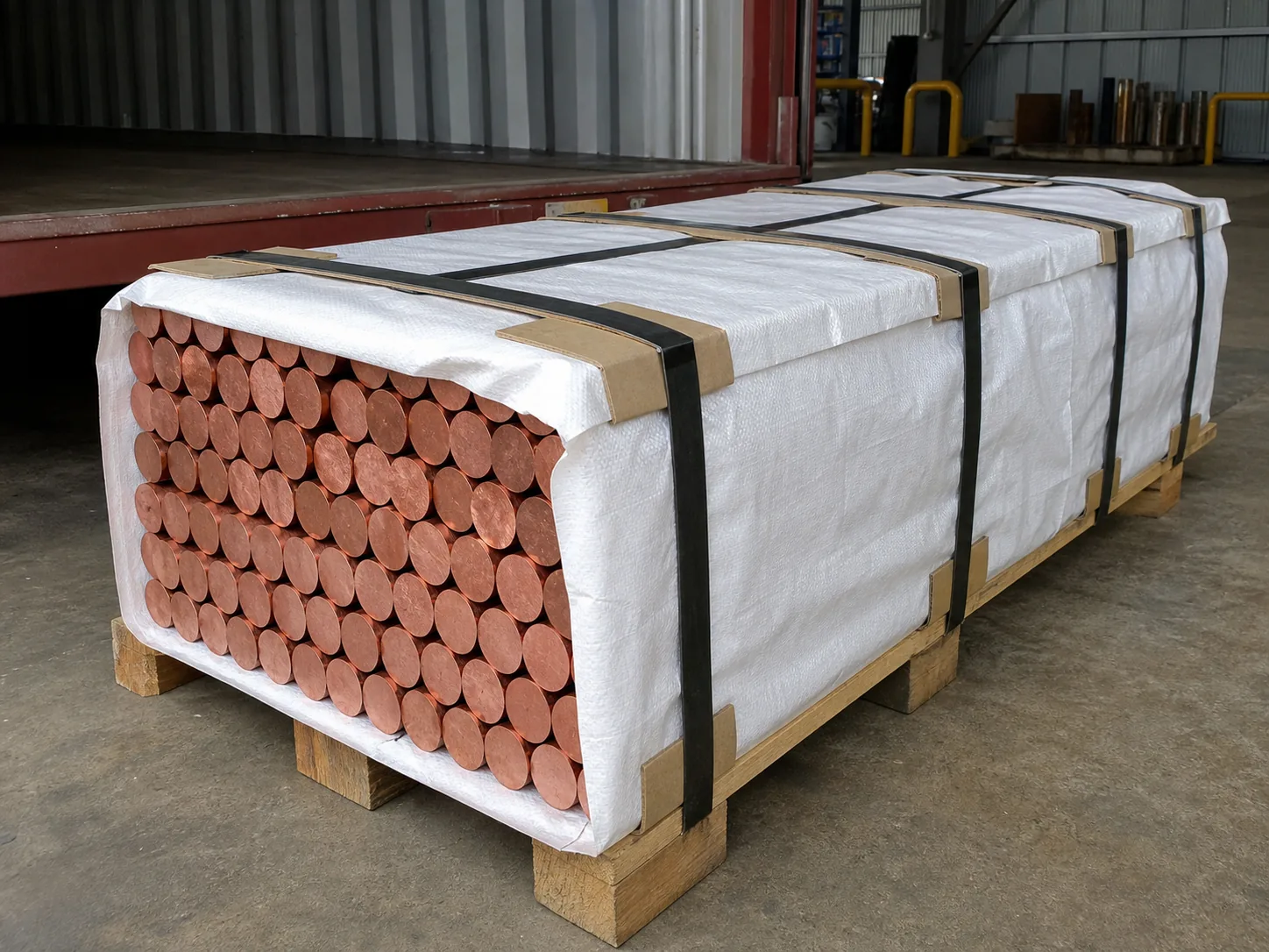 T2 Copper Coil protective export packaging 1