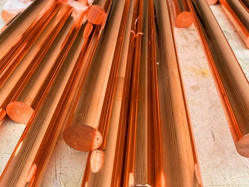 C10200 oxygen-free copper rods - view 2 thumbnail