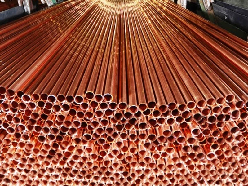 plumbing copper pipes - view 1