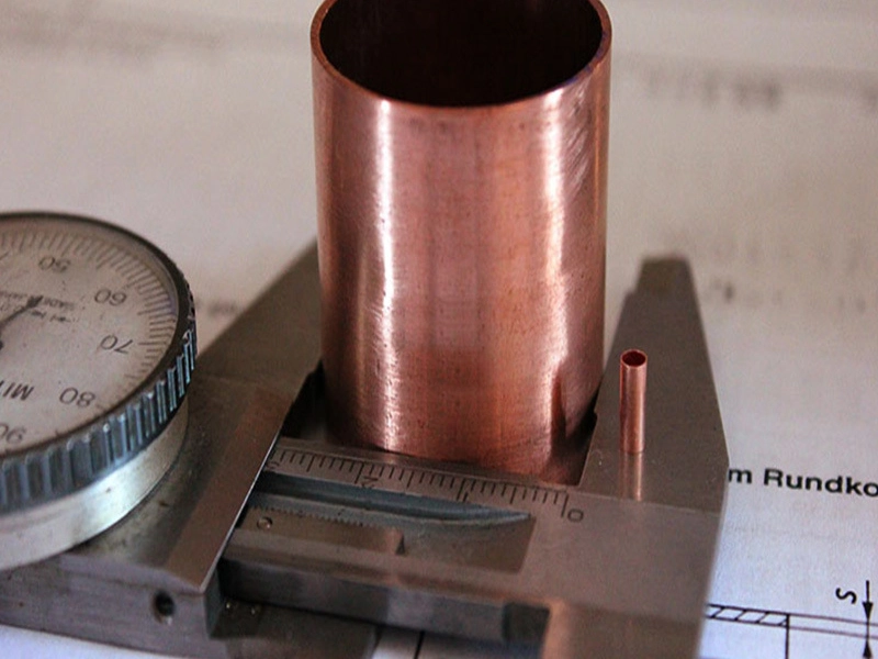 straight copper tubes - view 1