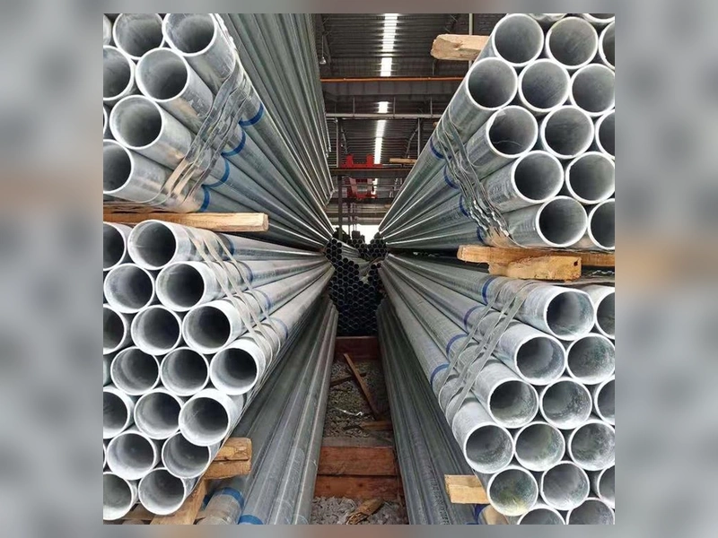 galvanized round steel pipe bundles - view 2 thumbnail