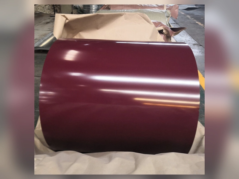 RAL 3005 wine-red PPGI steel coils - view 4 thumbnail