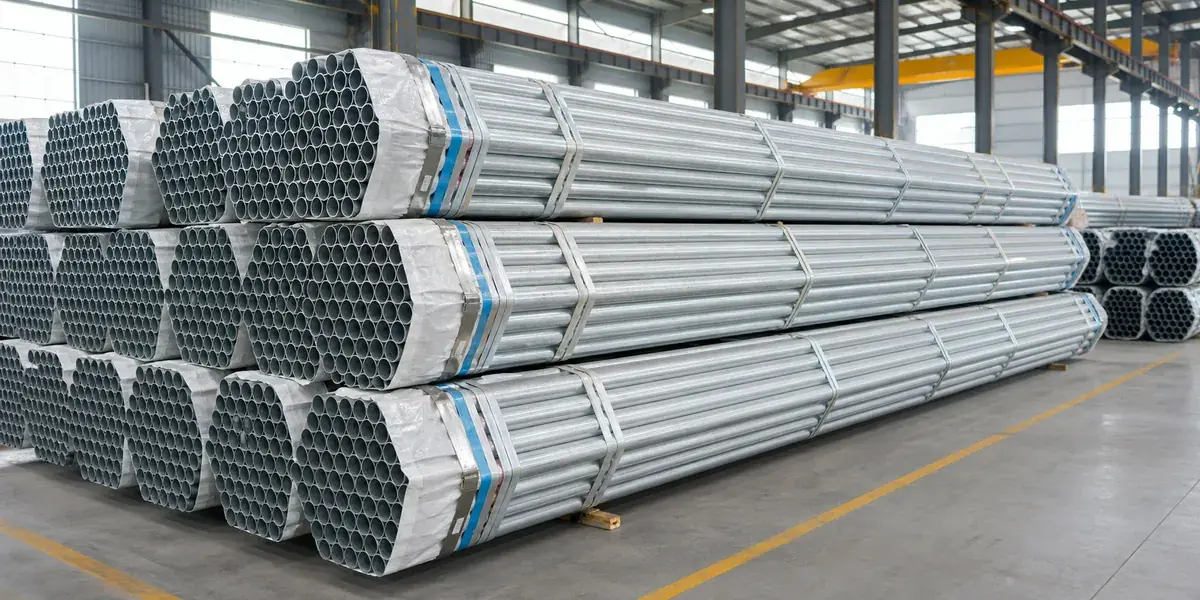 Galvanized Rectangular Steel Pipe — galvanized steel pipe bundles with export-ready protective packaging