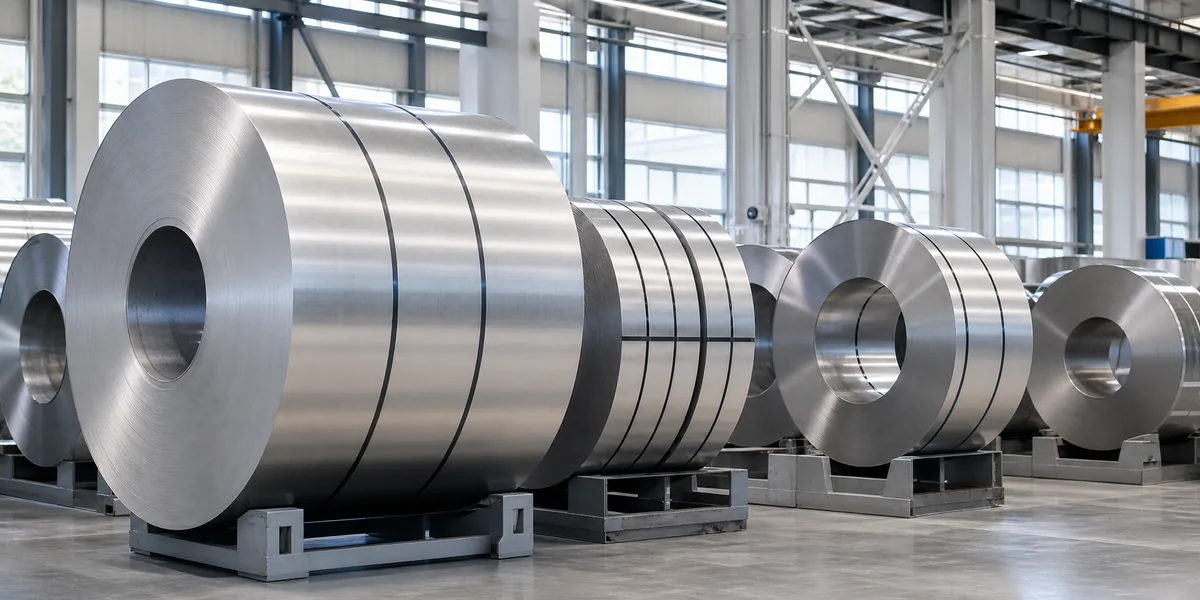 430 Stainless Steel Coil product display — wide master and precision slit stainless steel coils in flexible specifications
