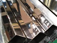 Mirror polished stainless steel rectangular hollow sections thumbnail