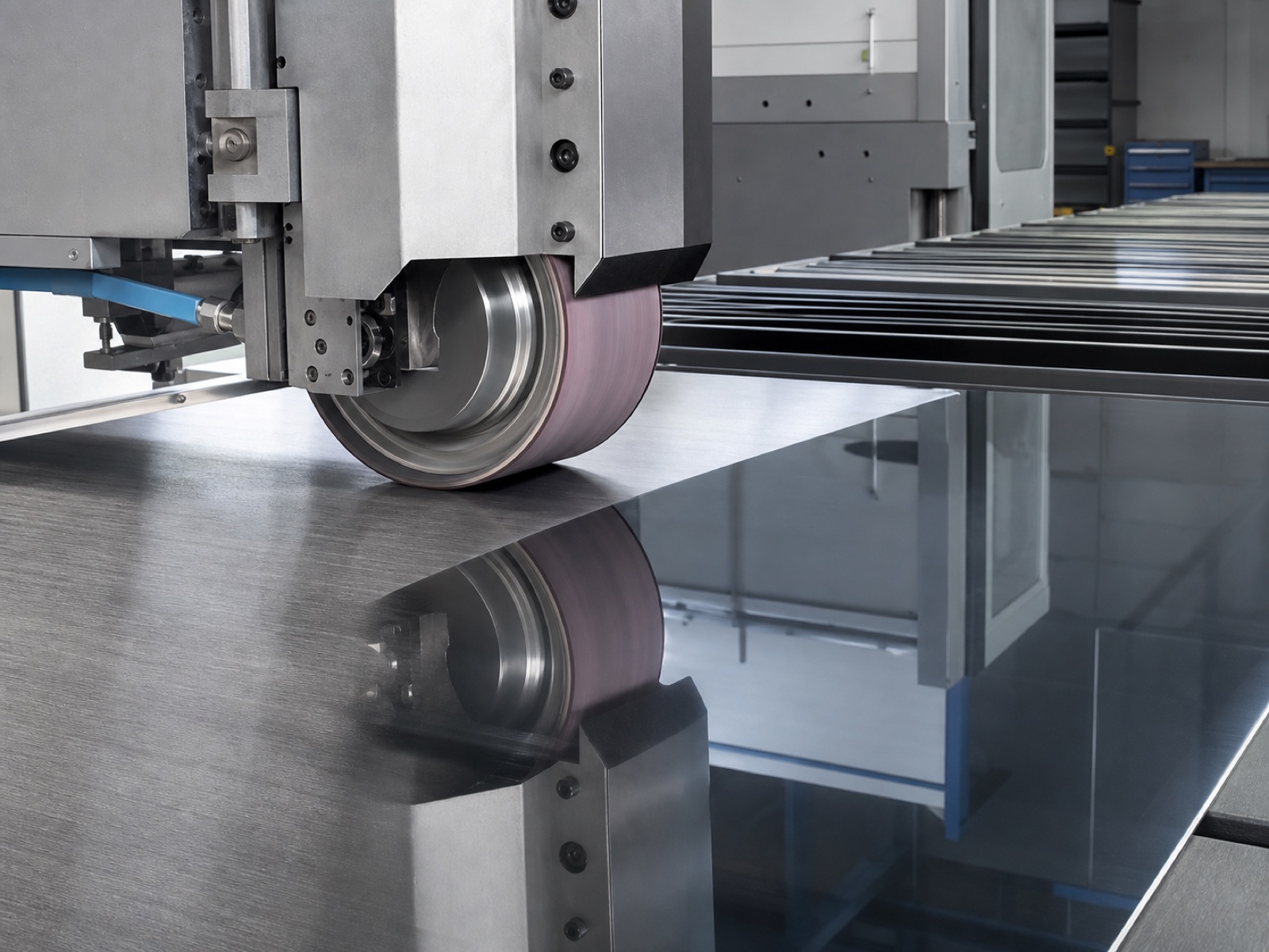 Automated stainless steel polishing machine